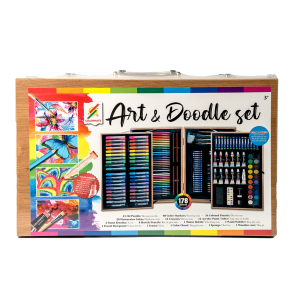 Bộ Màu Vẽ Hộp Gỗ Cao Cấp Ms-178W